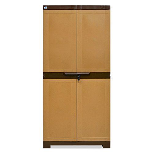 Nilkamal Freedom Large 18 (FMSC18) Shoe Rack Plastic Cabinet 3-Year Warranty with Dustproof Door – Shoe Rack for Home, Chappal Stand for Home Indoor & Outdoor, Shoes Rack Plastic with Door.