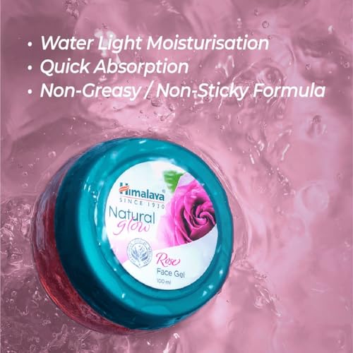 Himalaya Natural Glow Rose Face Gel 100ML, Red - Image 5