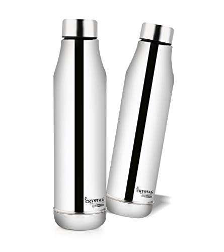 Crystal Silk Stainless Steel Water Bottle -1000 ml (Pack of 1)