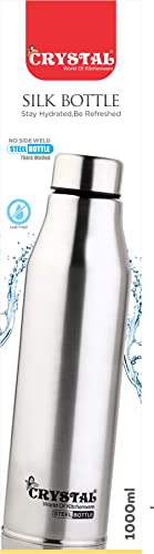 Crystal Silk Stainless Steel Water Bottle -1000 ml (Pack of 1) - Image 4
