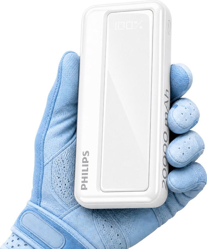PHILIPS 20000 mAh 22.5 W Power Bank (Alba White, Lithium Polymer,...more