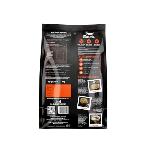 True Elements Rolled Oats 1 kg - Breakfast Cereal - Image 3