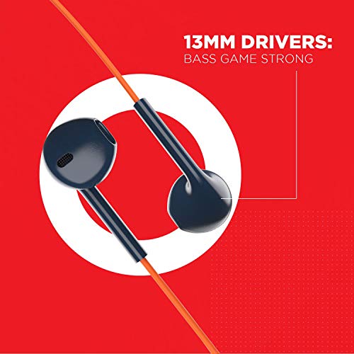 Boat Bassheads 105 Wired in Ear Earphones with Mic (Blue) - Image 3