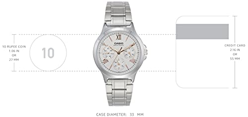 Casio Enticer Analog White Dial Women's Watch - Image 3