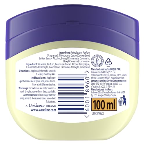 Vaseline Blueseal Rich Conditioning Jelly Cocoa Butter 100Ml - Image 3