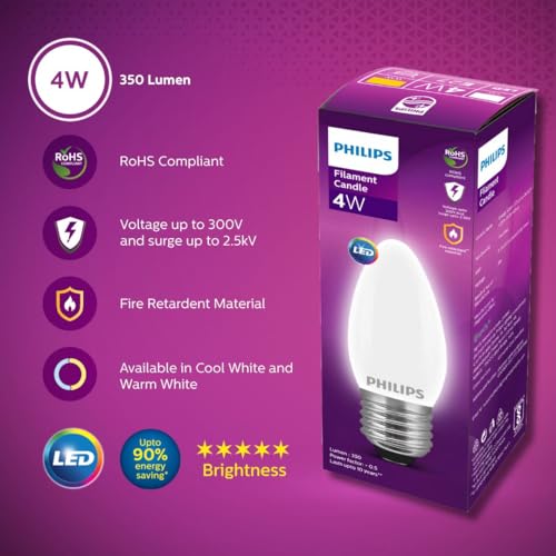 Philips 4-watt Filament Candle LED