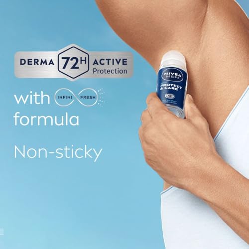 NIVEA Men Fresh Woody Protect And Care Roll On, 50Ml, Pack Of 1 - Image 6