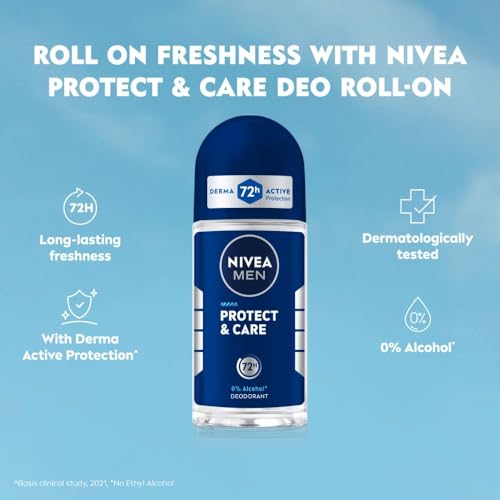 NIVEA Men Fresh Woody Protect And Care Roll On, 50Ml, Pack Of 1 - Image 7