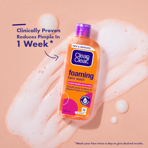 Clean & Clear Foaming Facewash for Oily Skin, Brown, 240ml - Image 5