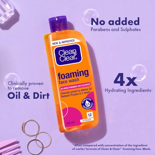 Clean & Clear Foaming Facewash for Oily Skin, Brown, 240ml - Image 6