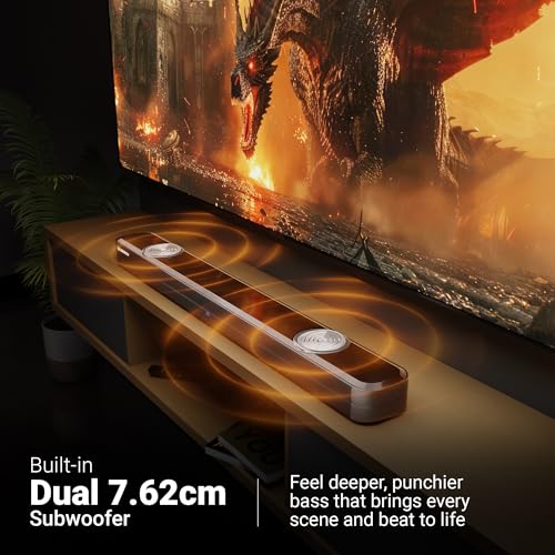 ZEBRONICS 130W Soundbar, Dual 7.62cm