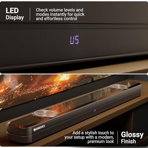ZEBRONICS 130W Soundbar, Dual 7.62cm