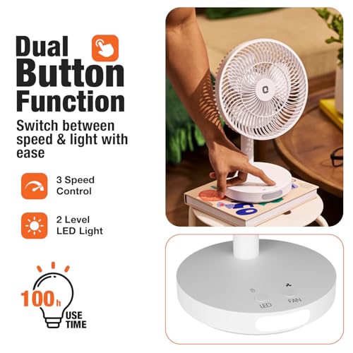 Orient Electric Vento Rechargeable Table