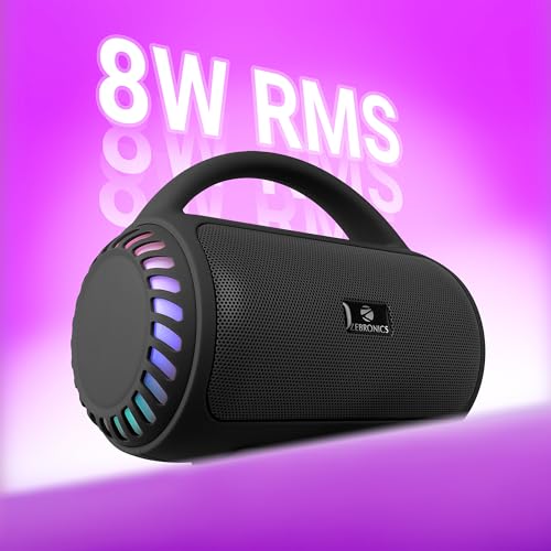 ZEBRONICS Portable Bluetooth Speaker, 8W