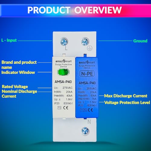 amiciSmart AC Surge Protector, 275V