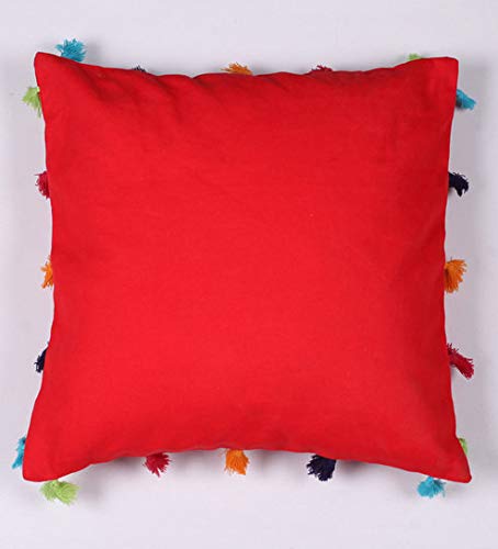 Lushomes Plain Cotton Cushion Cover/Pillow