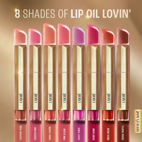 LAKMÉ 9to5 Overtime Shine Tinted Lip Oil - Pink Bloom 5.3ml - Image 7