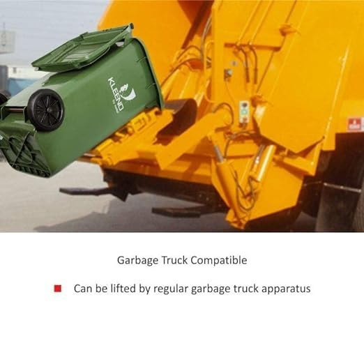 Cello Manual-Lift Garbage Waste Dustbin with Wheel (120 LTR, Blue) - Image 3