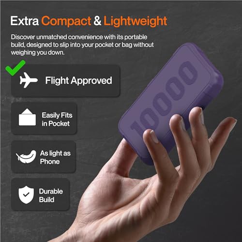 Ambrane 10000mAh Power Bank, Rugged