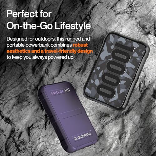 Ambrane 10000mAh Power Bank, Rugged