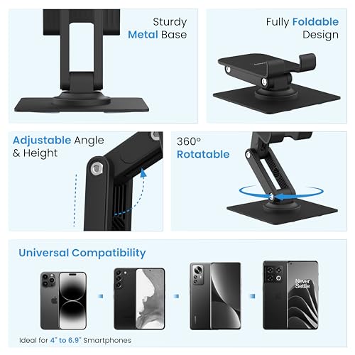 Ambrane 360° Rotation, Foldable Design