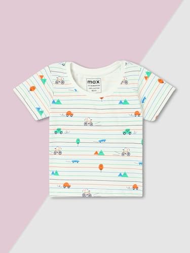 Max Boy's Cotton Regular Fit Graphic Printed T-Shirt - Pack of 5 - Image 2