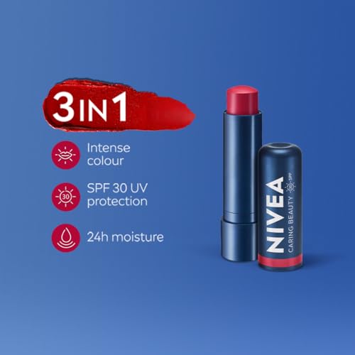 NIVEA Lip Caring Beauty Red