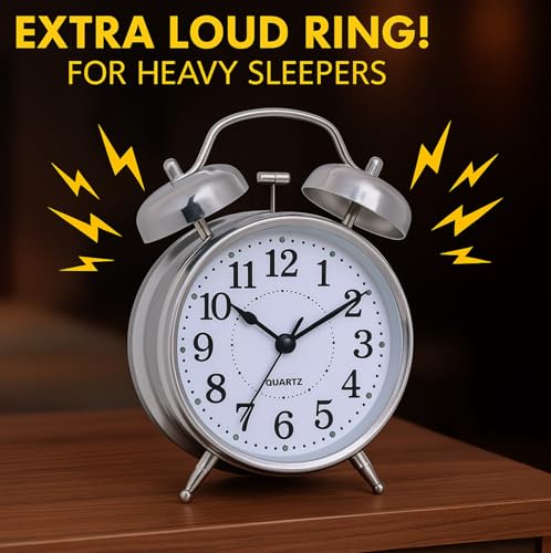 Retro Twin Bell Alarm Clock