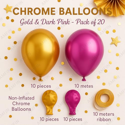 AMFIN 10 inch Metallic Chrome