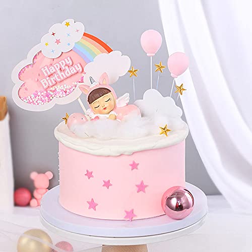 AMFIN® Rainbow Cake Topper Birthday