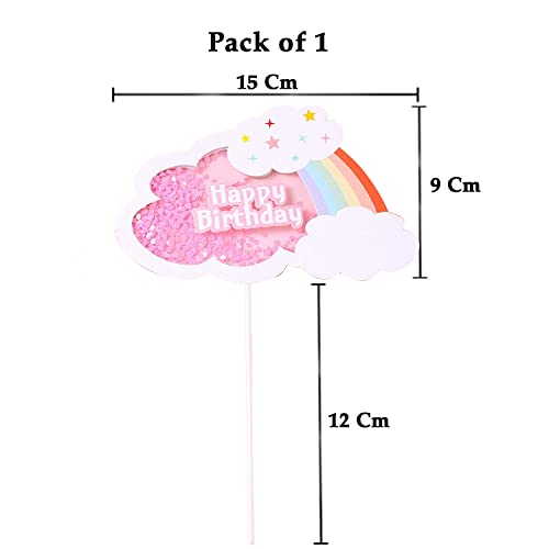 AMFIN® Rainbow Cake Topper Birthday