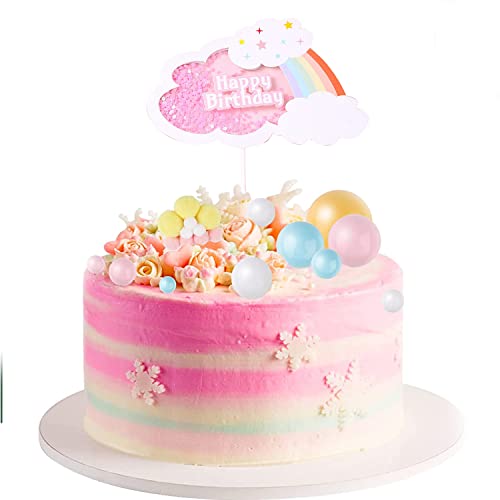 AMFIN® Rainbow Cake Topper Birthday