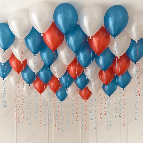 AMFIN 9 Inch Metallic Balloons