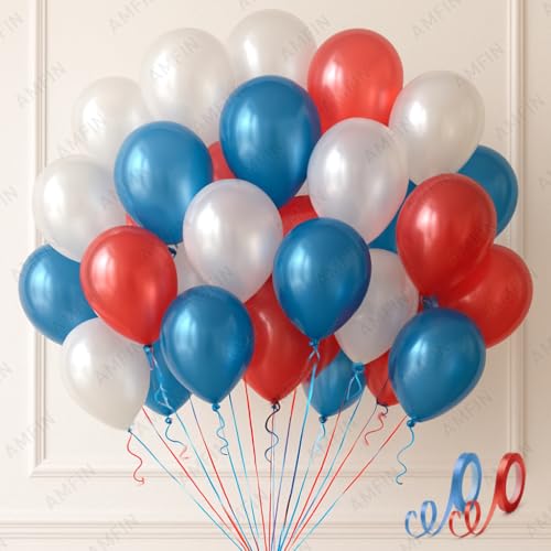AMFIN 9 Inch Metallic Balloons