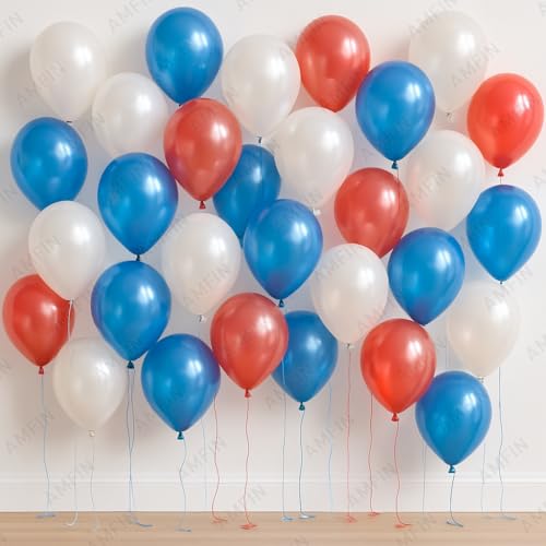 AMFIN 9 Inch Metallic Balloons