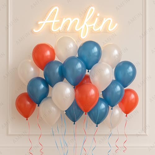 AMFIN 9 Inch Metallic Balloons