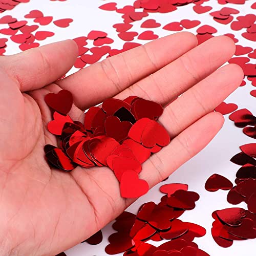 AMFIN® Red Heart Confetti Balloons