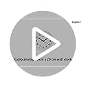 Kadio Analog 20 cm X 20 cm Wall Clock (White, with Glass, Standard) - Image 2