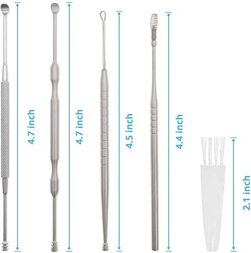 Ear Wax Cleaner Resuable Ear Cleaner Earpick Tool Set with Storage Box Ear Wax Remover Tool Kit with Ear Curet - Image 3