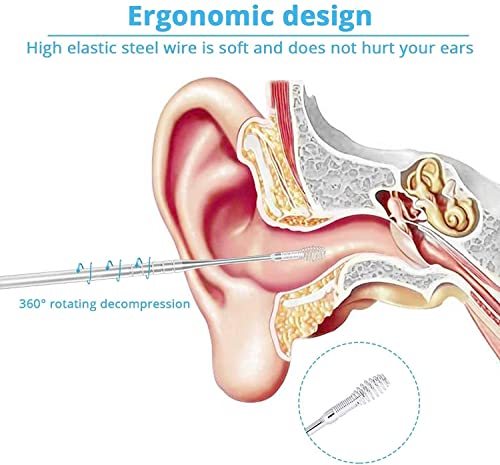 Ear Wax Cleaner Resuable Ear Cleaner Earpick Tool Set with Storage Box Ear Wax Remover Tool Kit with Ear Curet - Image 4