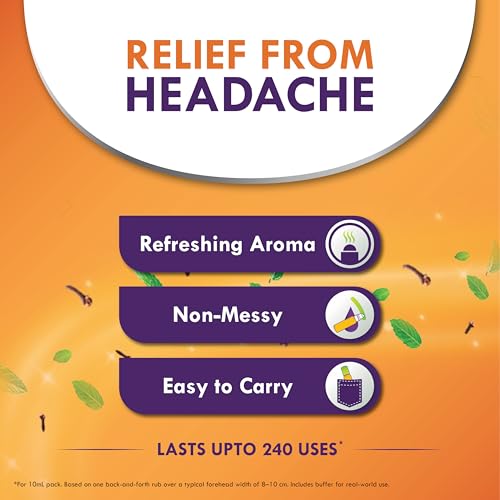 Volini Headache Relief Roll-On, 10ml