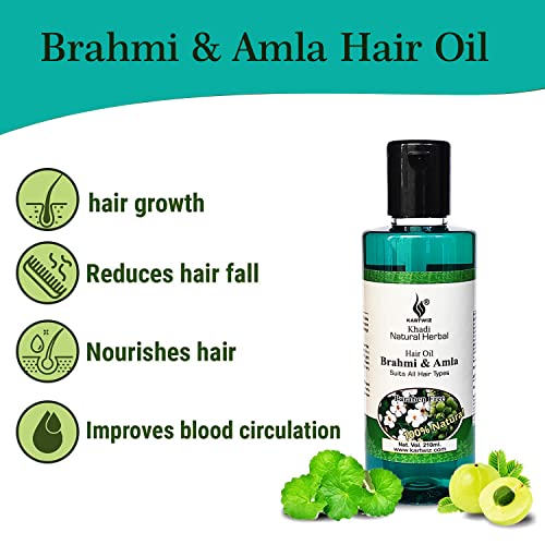 Amla & Brahmi Hair Oil For Growth Pack of 1- (210 ml) - Image 3