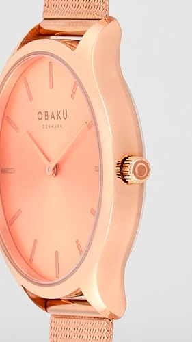 Obaku Tang Lille Roses Analog Gold Dial Women's Watch-V260LXVVMV - Image 5