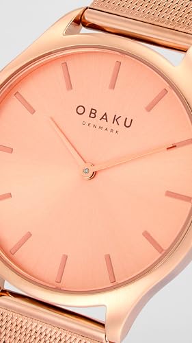 Obaku Tang Lille Roses Analog Gold Dial Women's Watch-V260LXVVMV - Image 6
