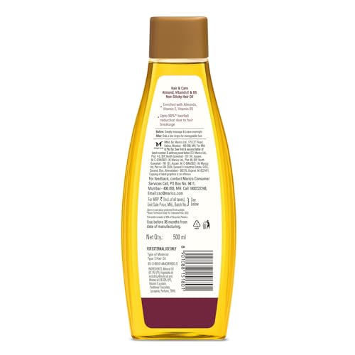 Hair & Care with Almond, Non-Sticky Hair Oil, 500ml - Image 2