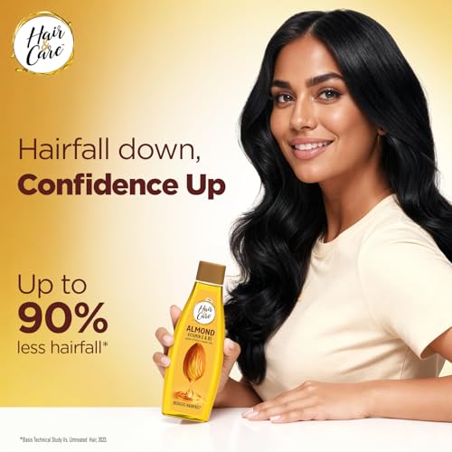 Hair & Care with Almond, Non-Sticky Hair Oil, 500ml - Image 3
