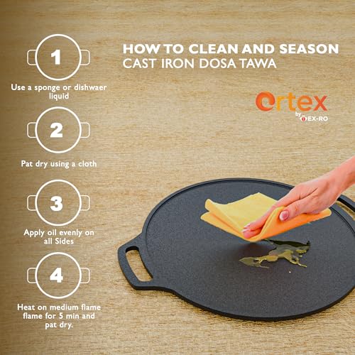 Ortex Cast Iron Dosa Tawa