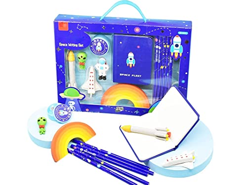 Crackles Space Theme Design Stationery