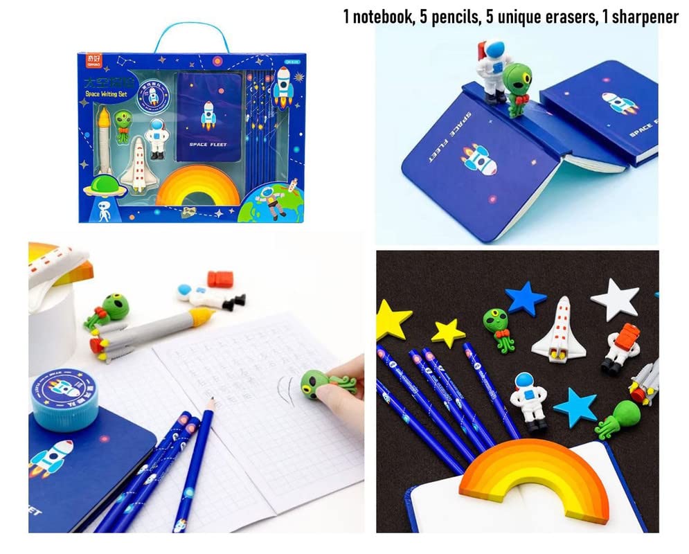 Crackles Space Theme Design Stationery
