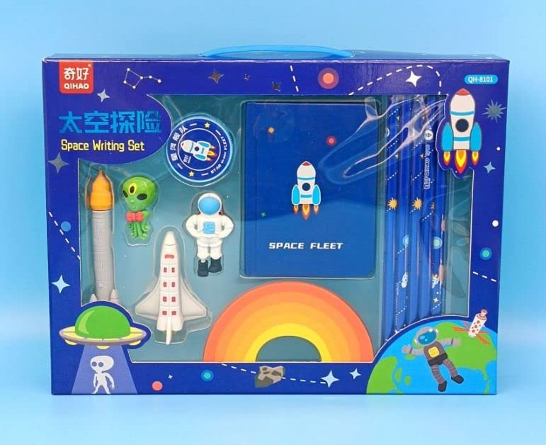 Crackles Space Theme Design Stationery